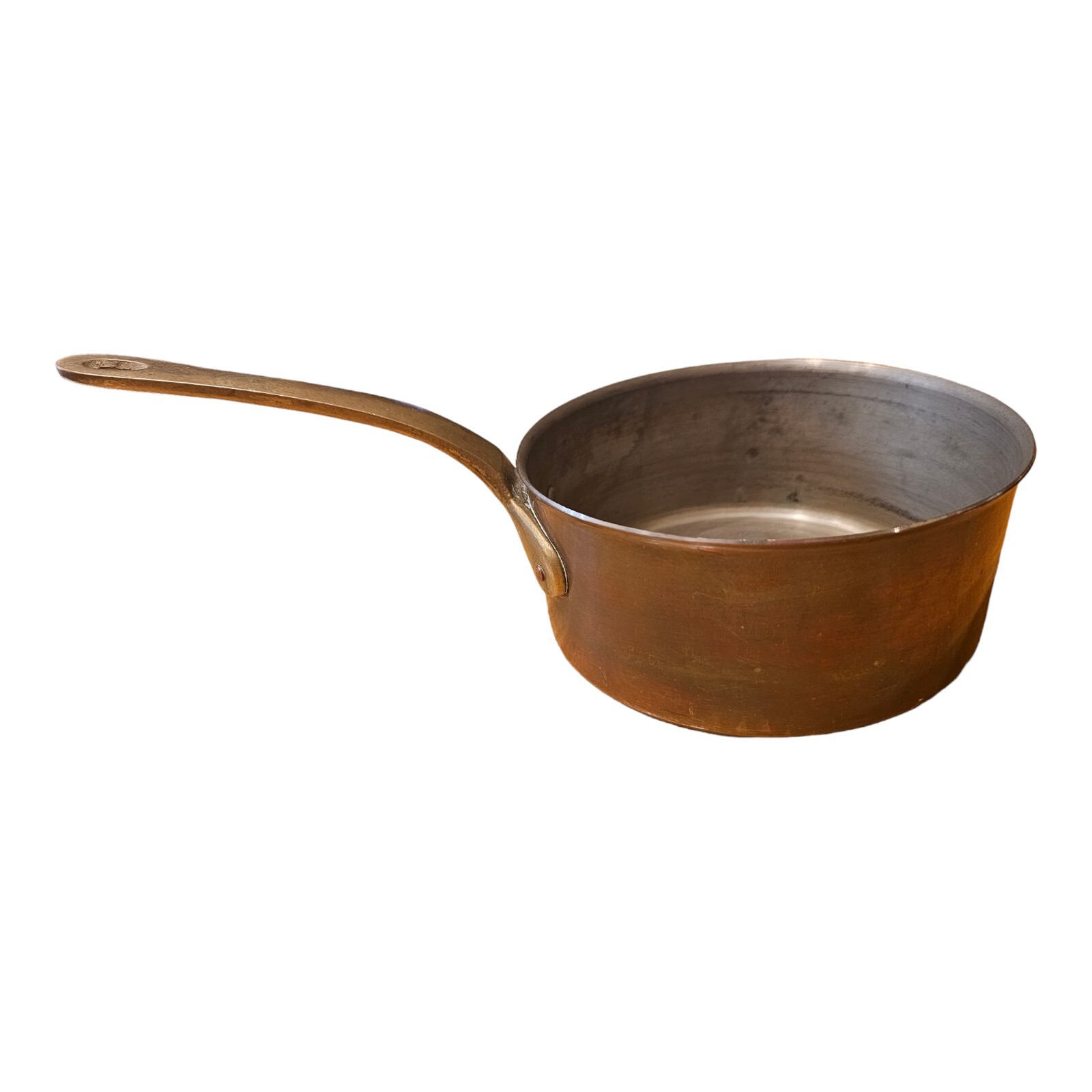 Vintage ODI Copper & Brass handled Pot Made in Korea 🇰🇷 7.5” (No Lid)