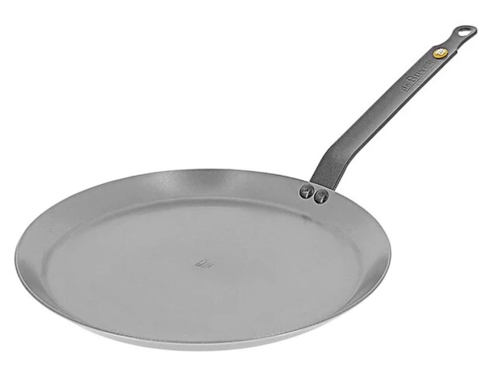 De Buyer MINERAL B Carbon Steel Crepe & Tortilla Pan 9 3/8″ SEASONING AVAILABLE
