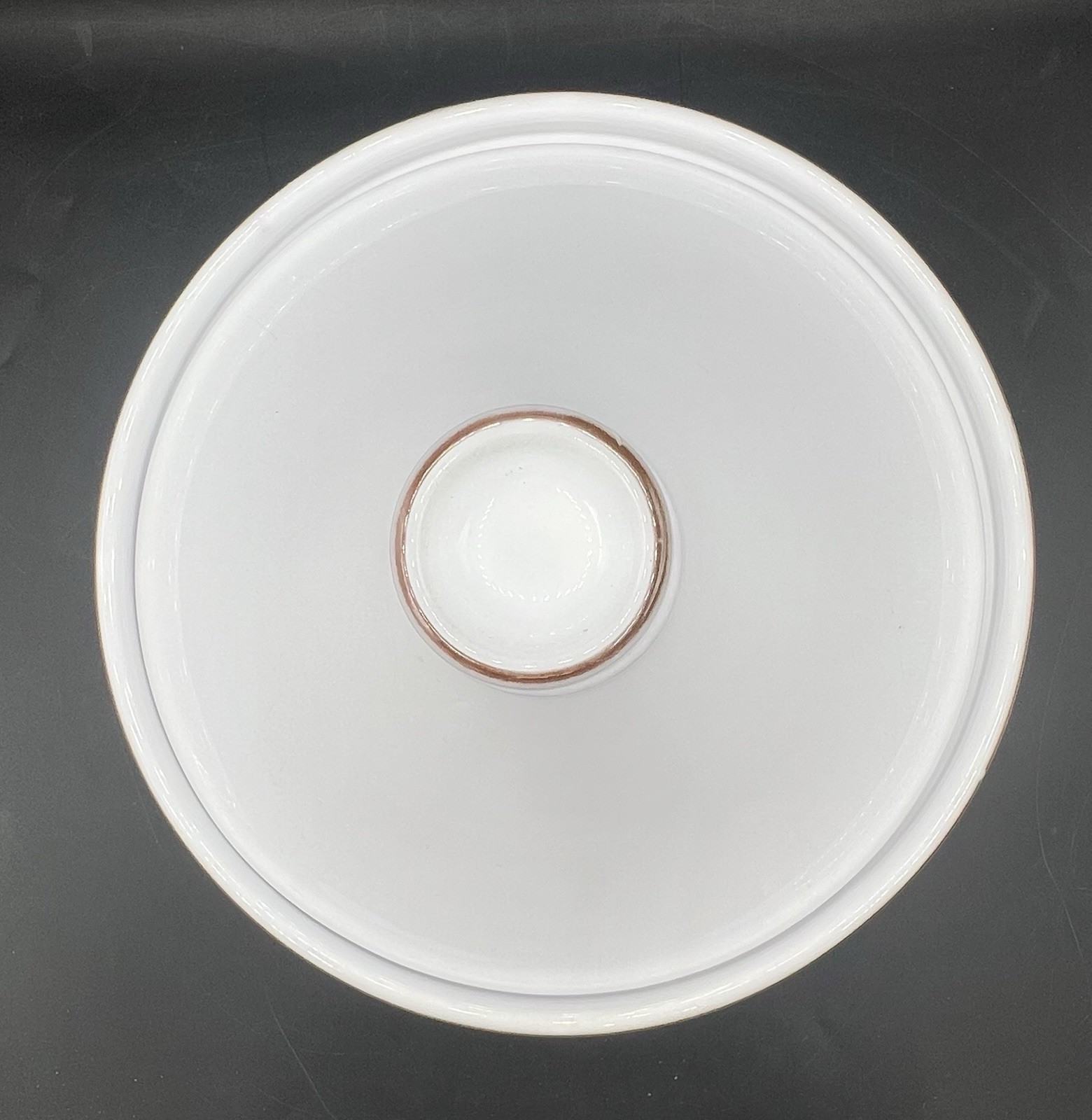 Pottery Barn Terracotta Tagine Portugal White Glazed 11” Cooking Dish Lid