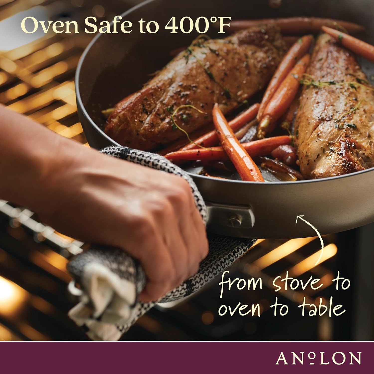 Anolon Advanced Home Hard Anodized Nonstick Cookware/Pots and Pans Set, 9 Piece