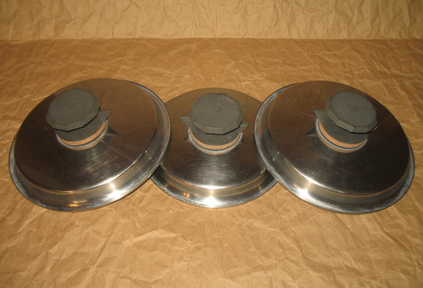 Three New Era Cookware Vented Lids