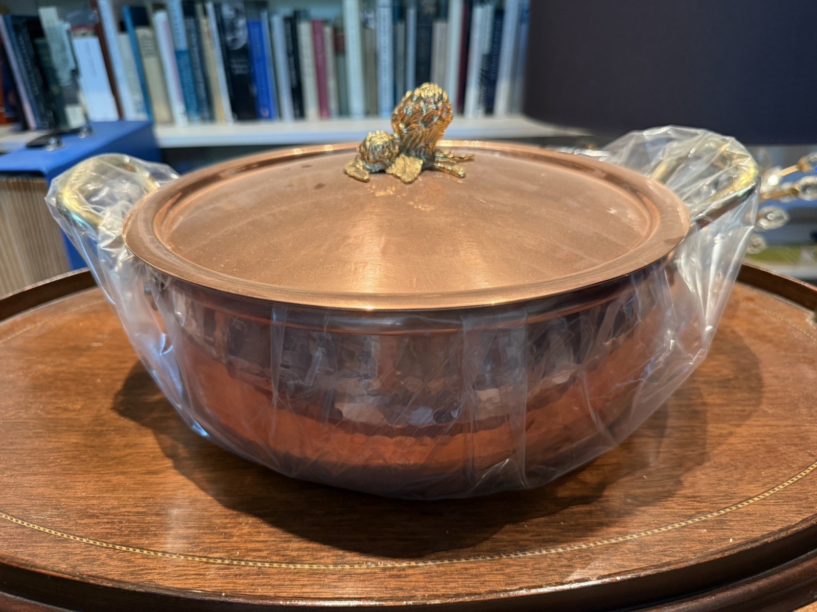 Ruffoni Historian Hammered Copper Braiser with Artichokes Knob, 6-Qt.