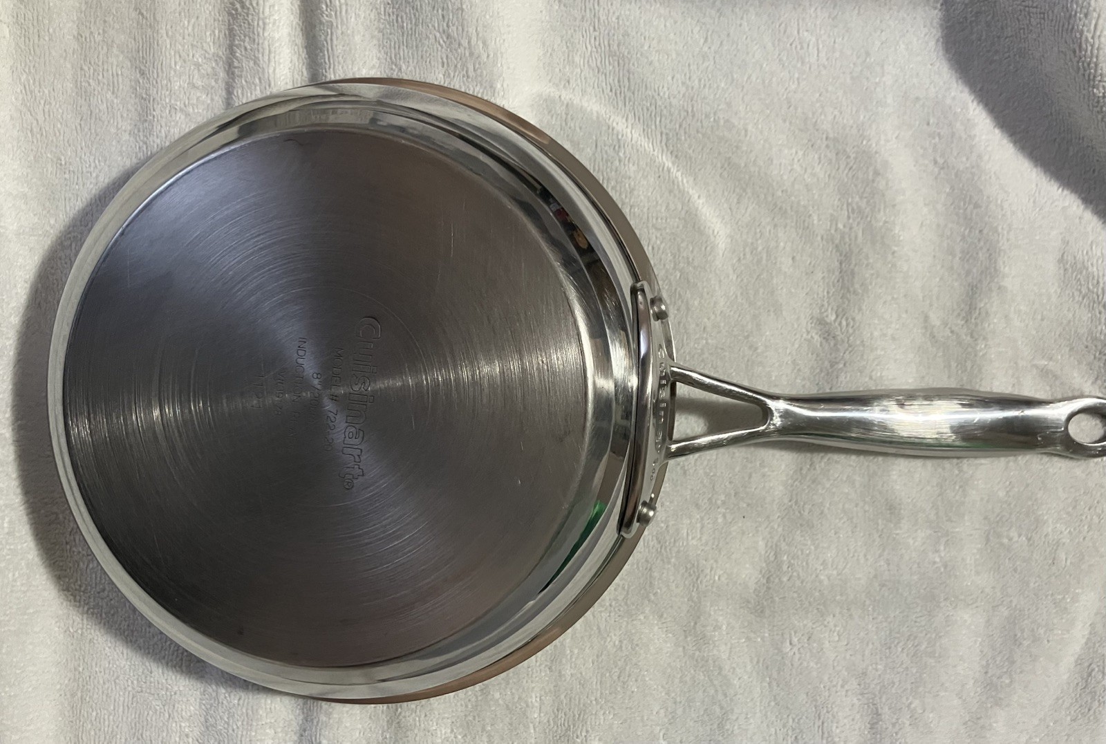 Cuisinart Model #722-20 8 in/20cm Stainless Steel Frying Pan Skillet Used