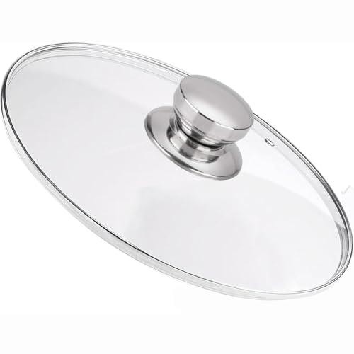11 Inch Tempered Glass Lid For Cast Iron Skillets Pots Pans Frying Pans (67