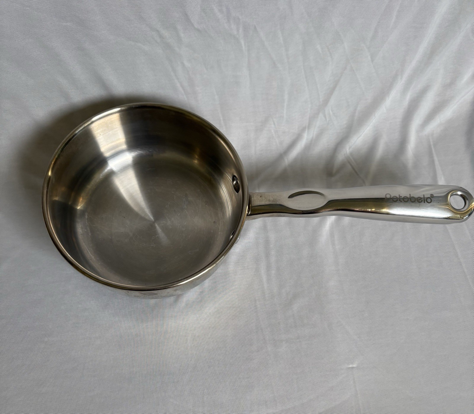 Potobelo Saucepan Stainless Steel Copper Base 6” Fast Even Heating 1.0 Quart