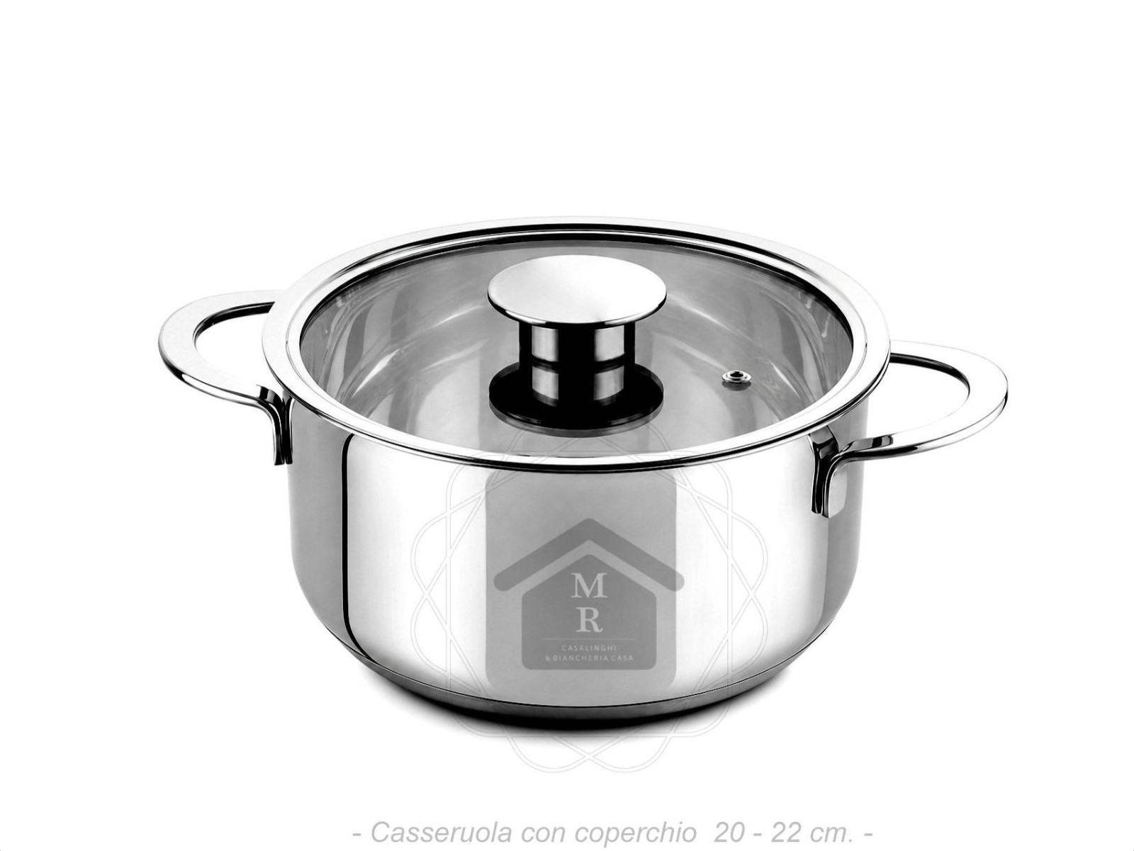 16 Piece 18/10 Stainless Steel Induction Cookware Battery Set