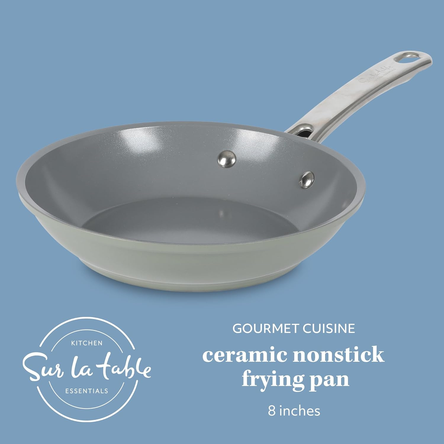 Sur La Table Kitchen Essentials 8 Inch Fry Pan PFA Free Titanium Ceramic Nonstic