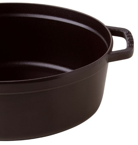 STAUB Stoub “Pico Cocot Oval Black 23cm” double-handed casting enamel hot pot IH