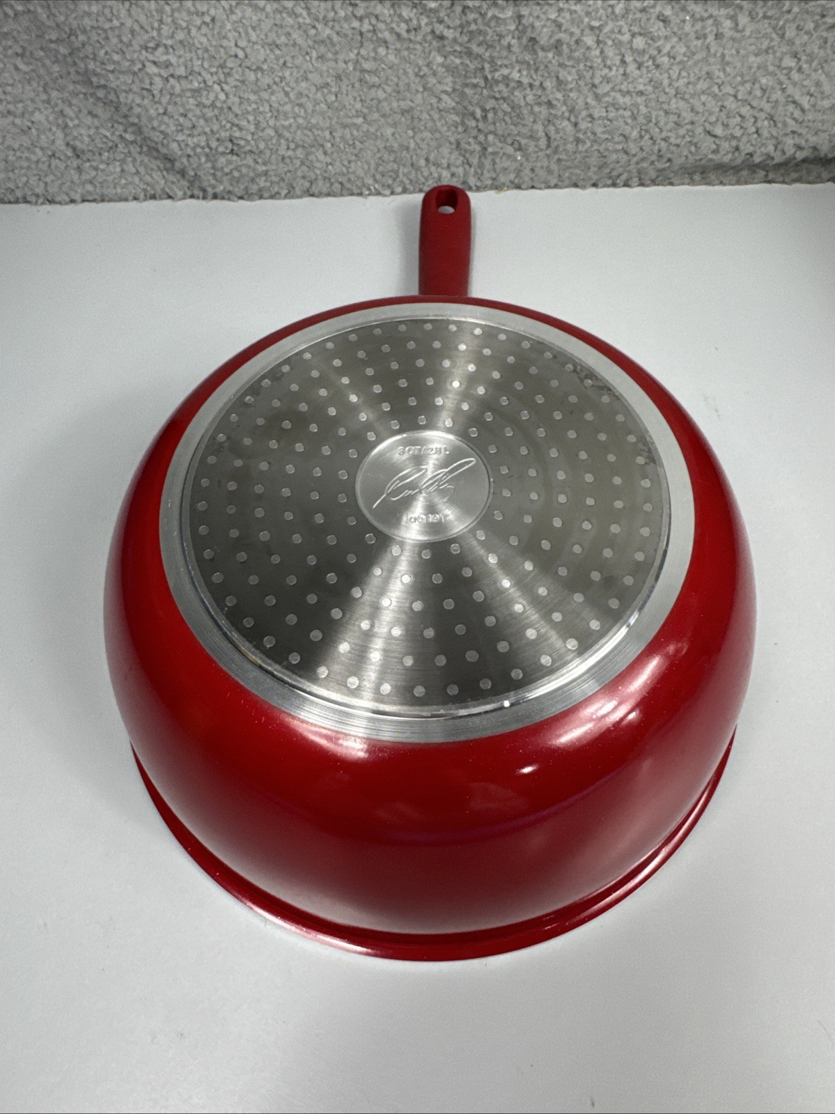 Rachael Ray Create Delicious 3qt Everyday Pan Red Shimmer 9” No Lid Excellent