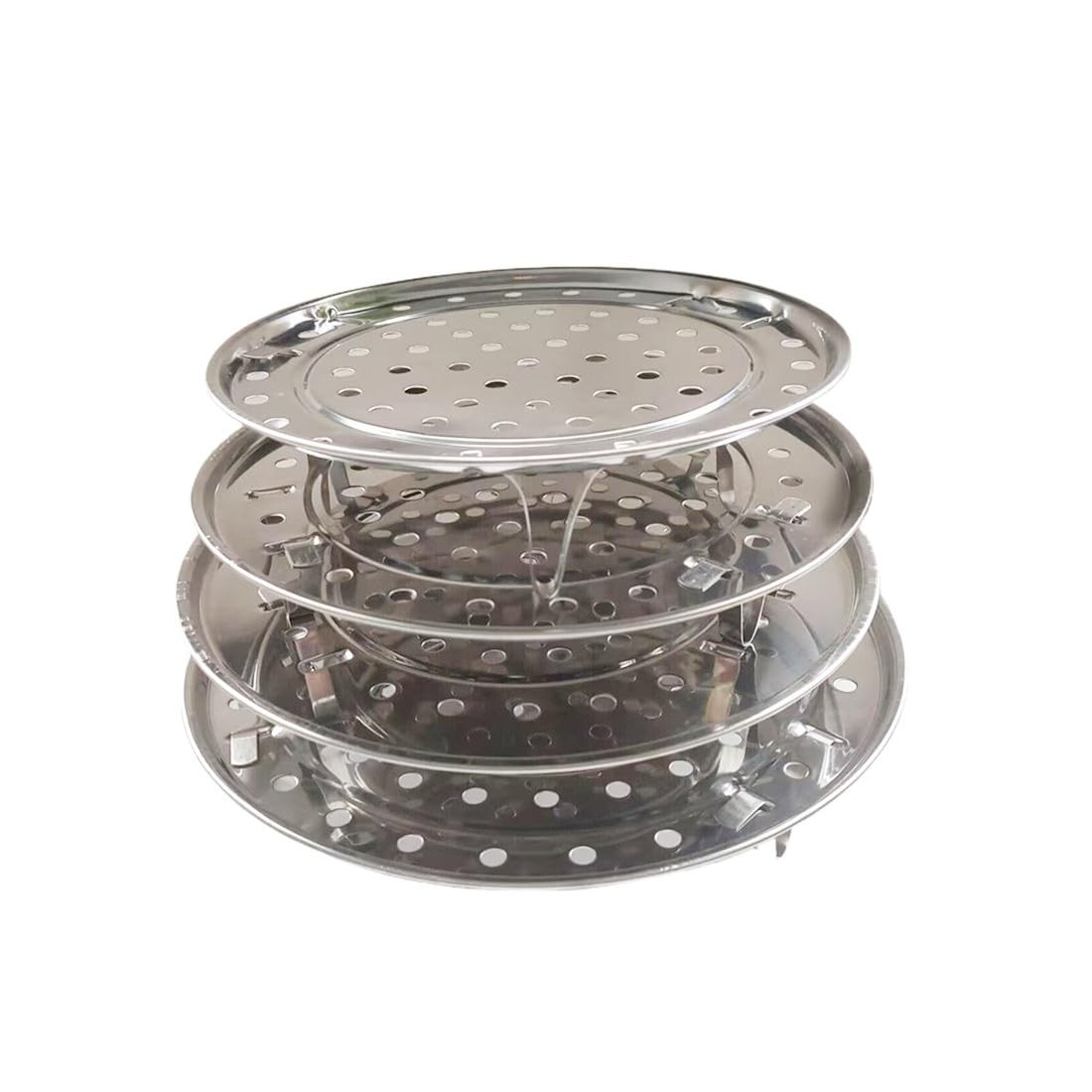 Round Stainless Steel Steamer Rack, Thicken 7.7″ 8.5″ 9.3″ 10″ Inch Diameter …