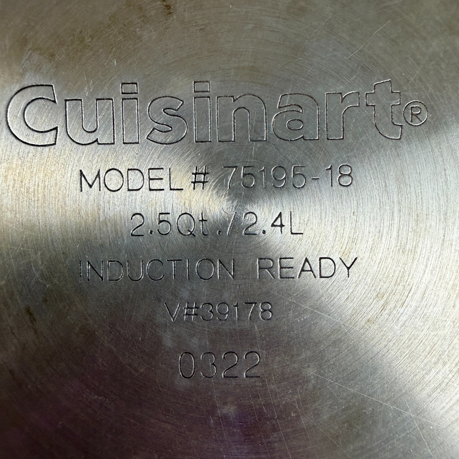 Cuisinart Induction Ready 2.5 Qt Stainless Steel Sauce Pan
