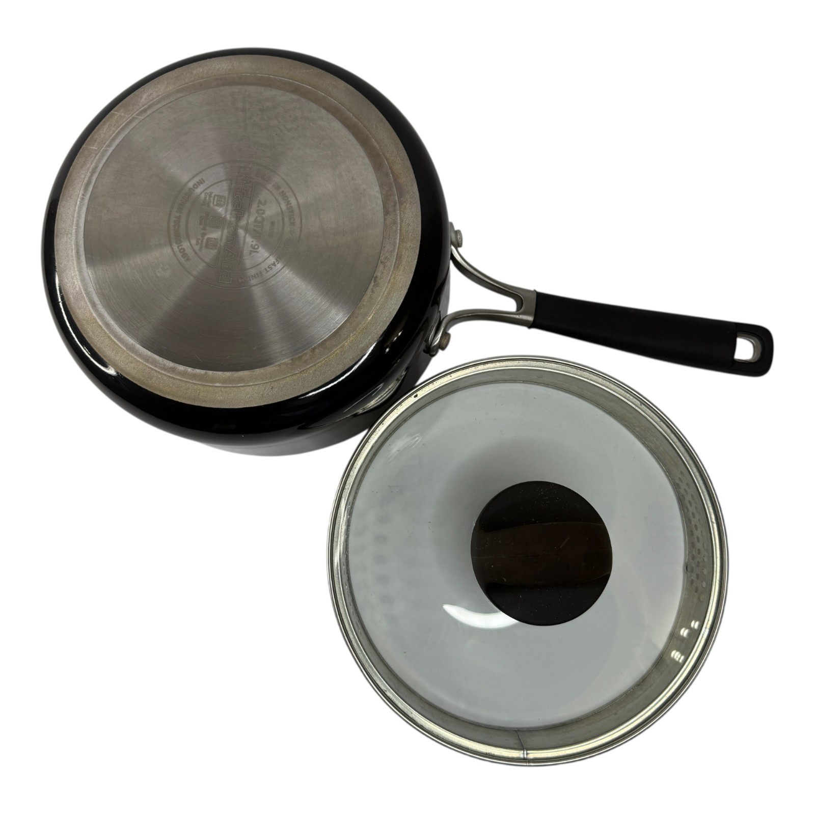 KitchenAid 2 Qt. 1.9 L Covered Pot 3 Layer Nonstick Dishwasher Safe Induction