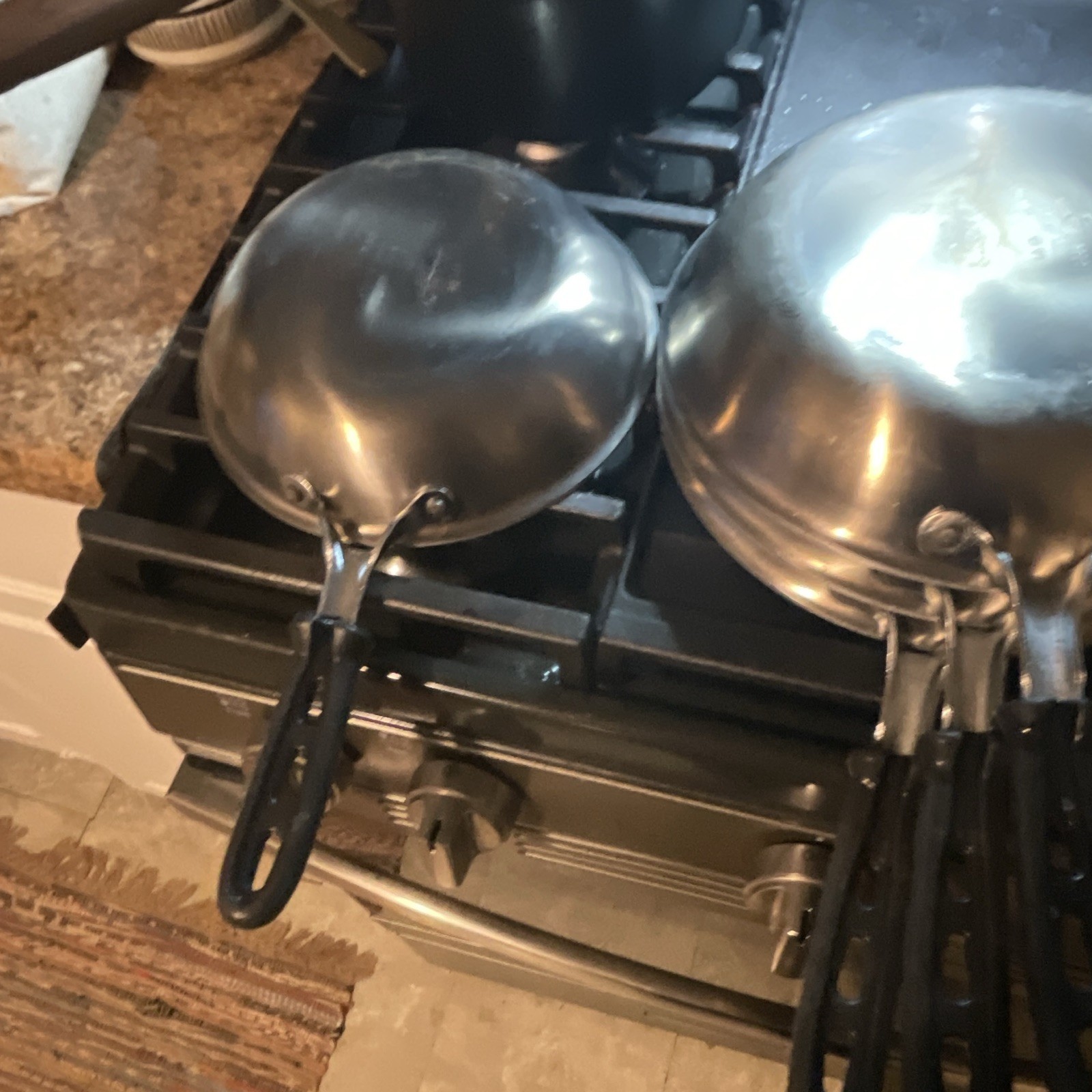 Vollrath Non-Stick Aluminum Frying Pan Set, 3-Piece 20.3 & 25.4 cm, Long Handle
