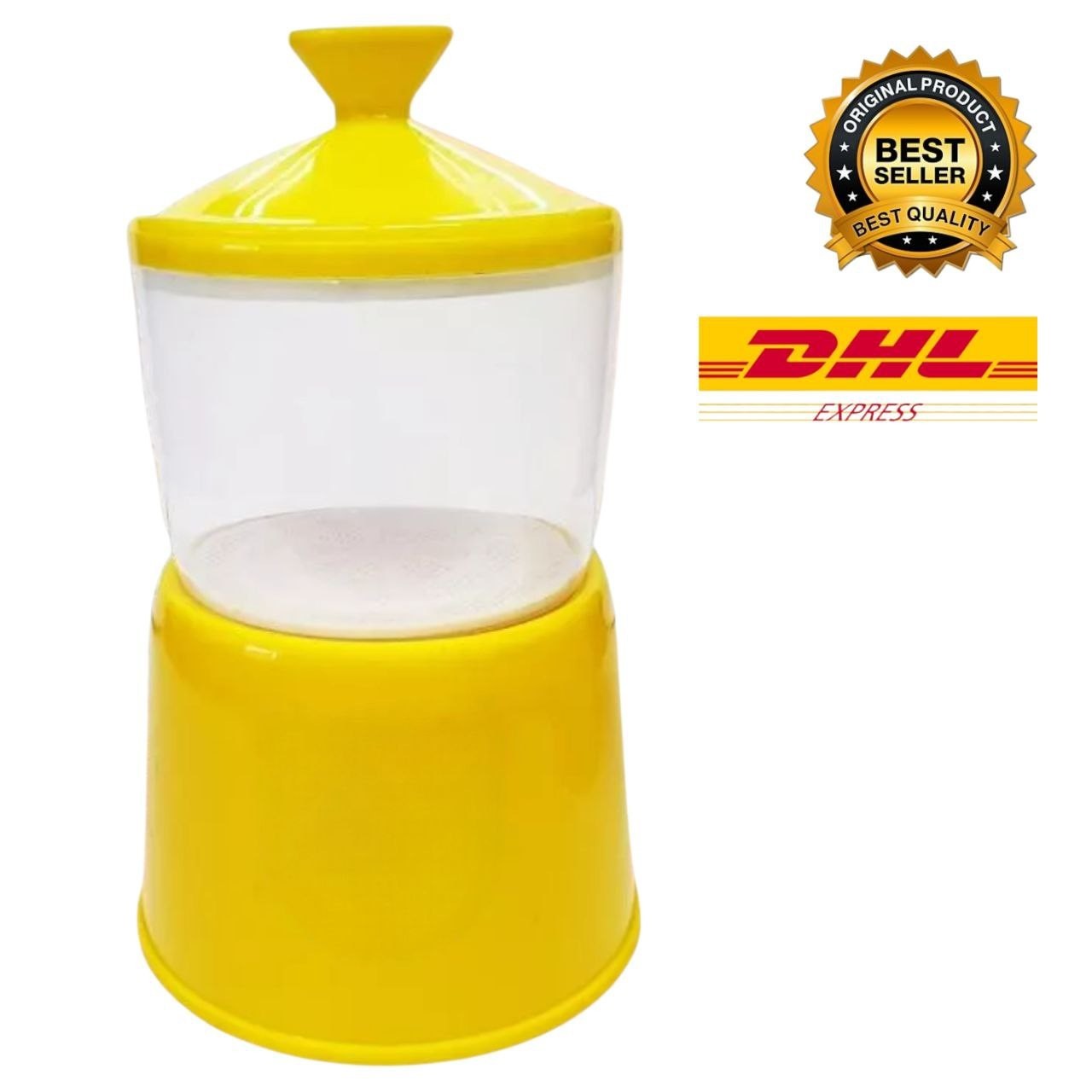Half Boiled Egg Maker Original Made in Malaysia Yellow Color -FAST SHIPPING DHL