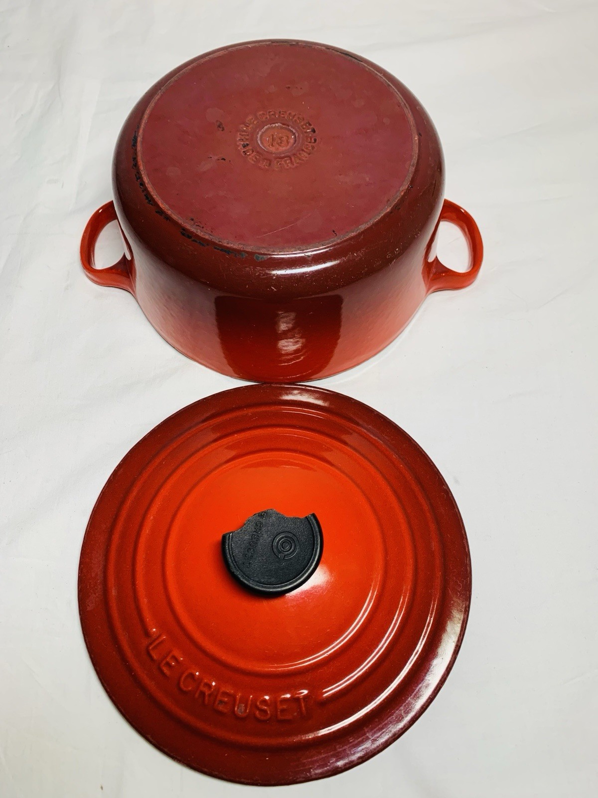 Le Creuset 18 Signature Enameled Cast Iron Round 2 QT Dutch Oven Cherry