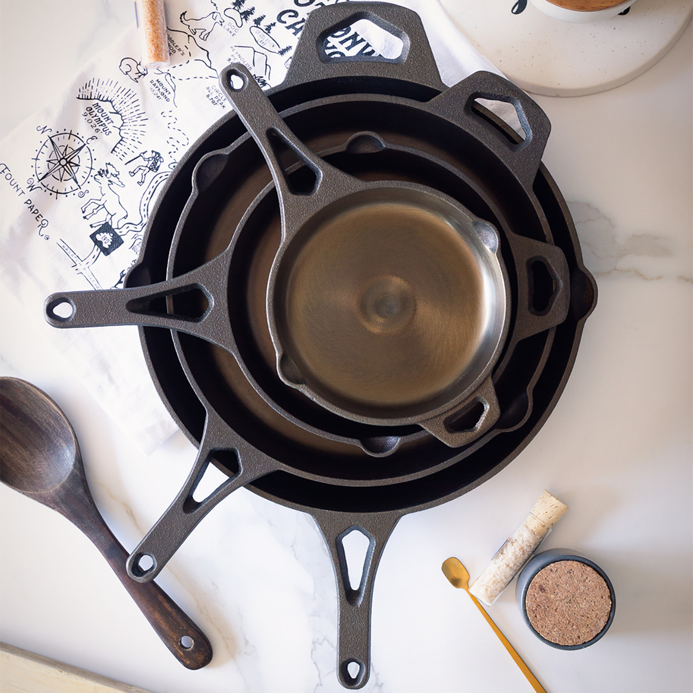 Backcountry Iron Smooth Wasatch Pre-Seasoned Round Cast Iron Skillet