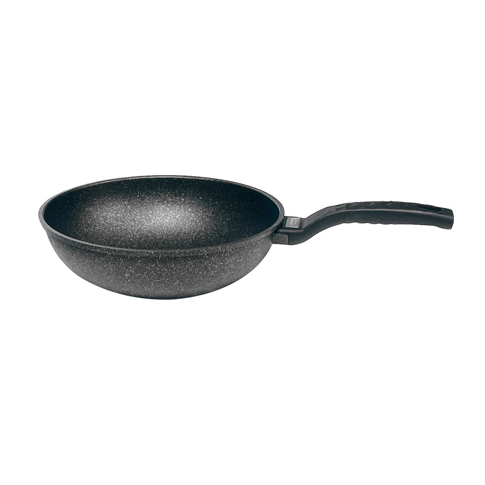 |MADE IN KOREA| 11″ 5 Layer Marble Coating Wok Non-Stick Cooking Frying Pan Pot