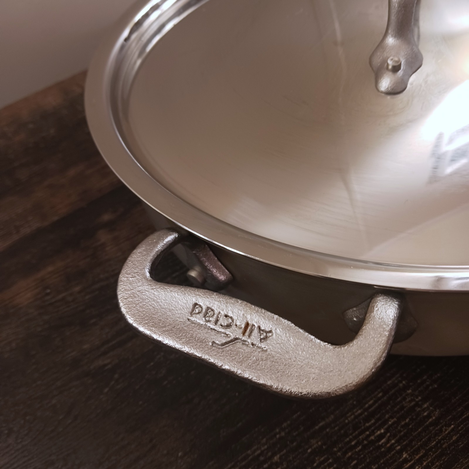 Vintage All Clad Master Chef 403 3qt Skillet Saute Frying Pan With Lid