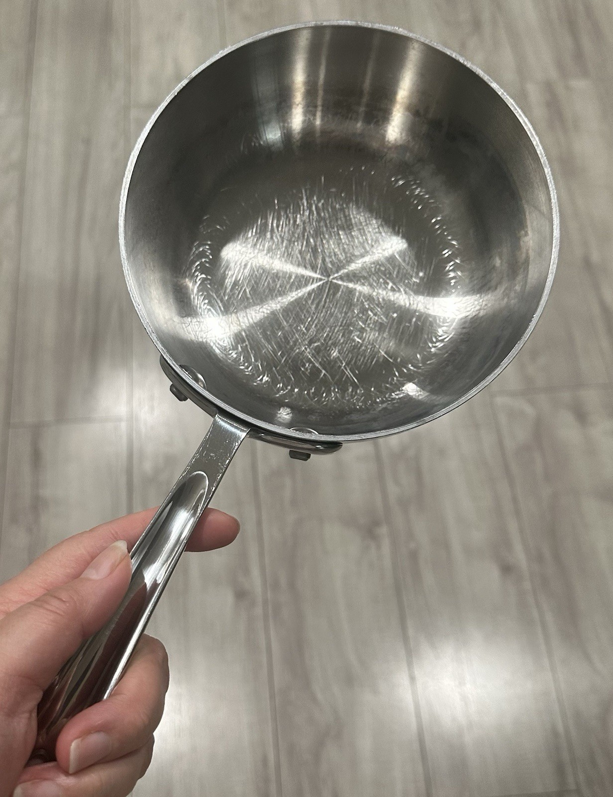 ALL-CLAD 6.5″ Stainless Steel Saucier 1 Qt Chefs Pan Cookware Pot NO LID