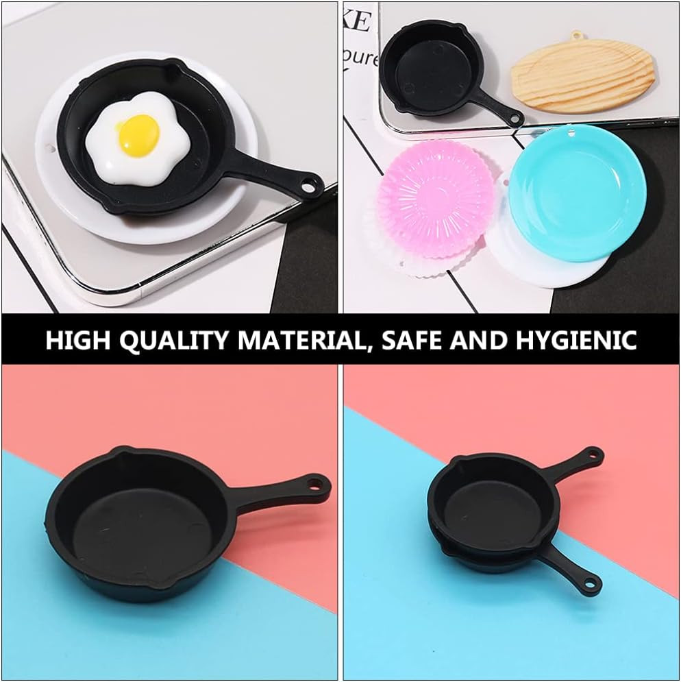 10Pcs Miniature Skillet Mini Cast Iron Skillet Small Frying Pan Set for Baked Co
