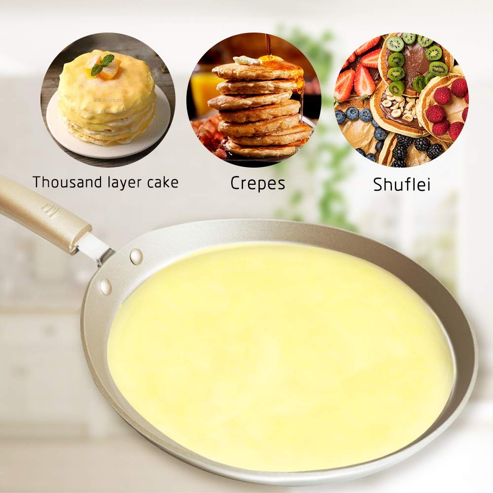 8 Inch Nonstick Crepe Pancake Pan Induction Omelette Carbon Steel Skillet