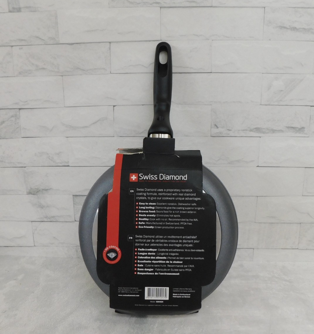 Swiss Diamond HD Classic Nonstick Fry Pan, 9.5 Inch – New