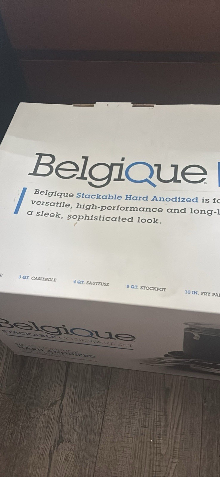 Belgique 10 Pc. Nonstick Hard Anodized Cookware Stackable Pots and Pans