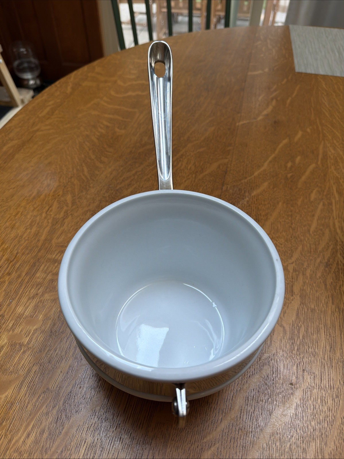 All-Clad Porcelain Double Boiler Insert For 2 Quart Saucepan