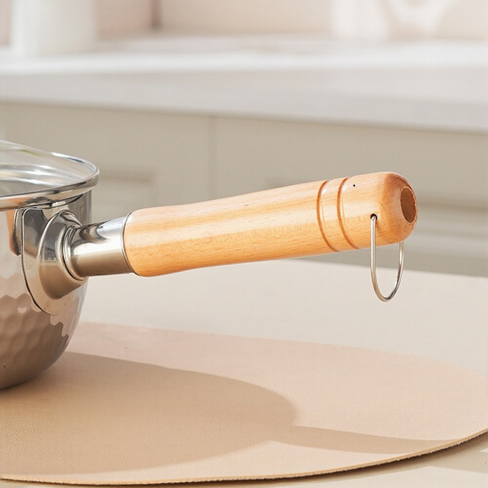 Yukihira Look Stainless Steel Saucepan 34.5CM Quart Size with Lid and Handle