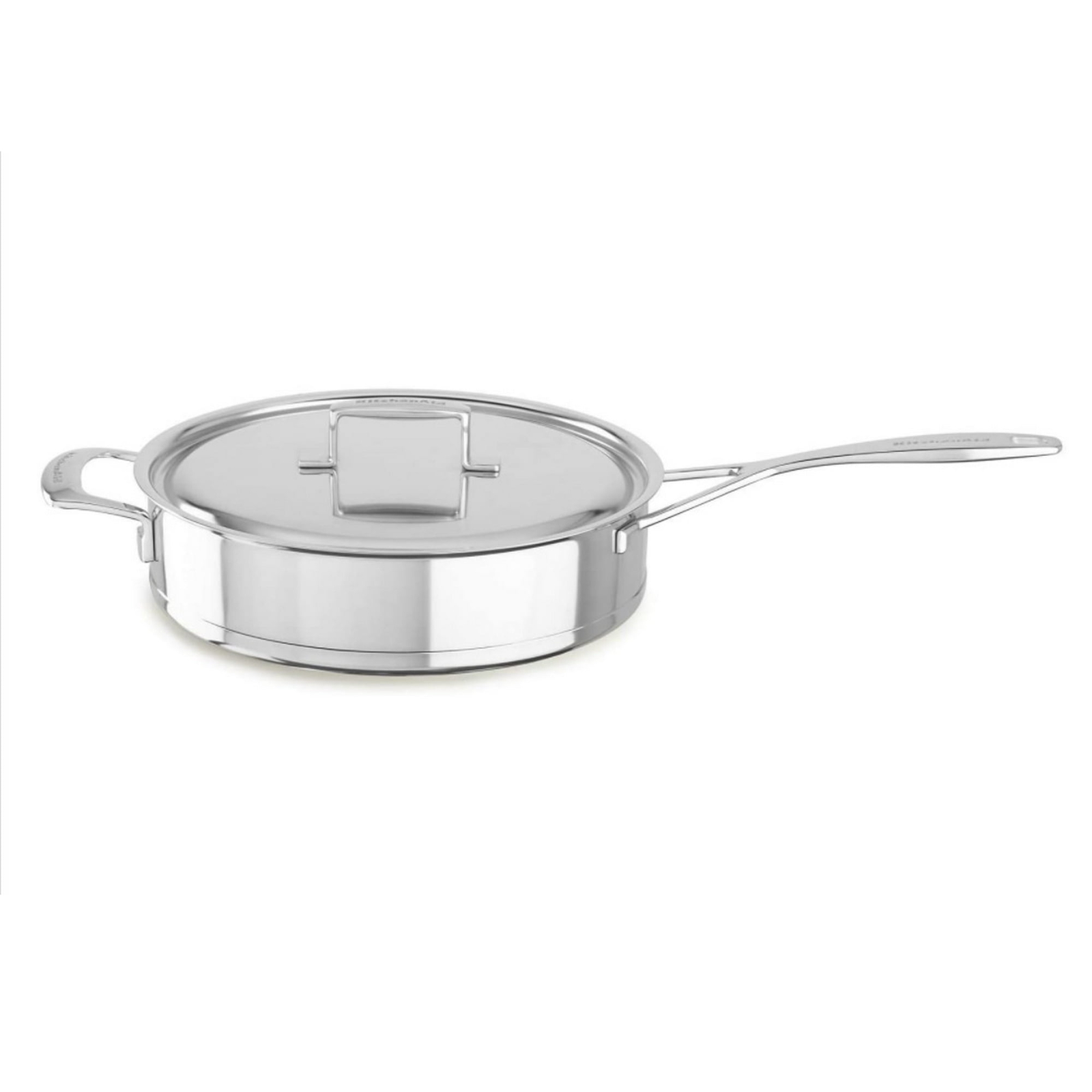 KitchenAid Professional Stainless Steel Seven-Ply 5.0-Quart Low Saute Pan w/ Lid