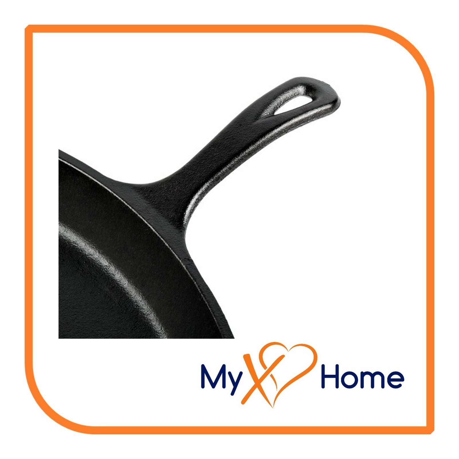 10 1/2″ Square Pre-Seasoned Cast Iron Skillet with Helper Handle (6 Skillets)