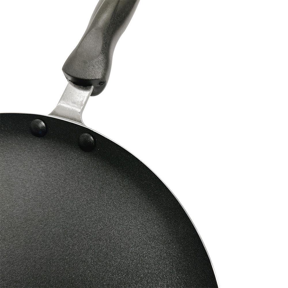 11″ Non-Stick Coating Round Griddle Pan Flat Grill With 6-3/4″ Long Handle