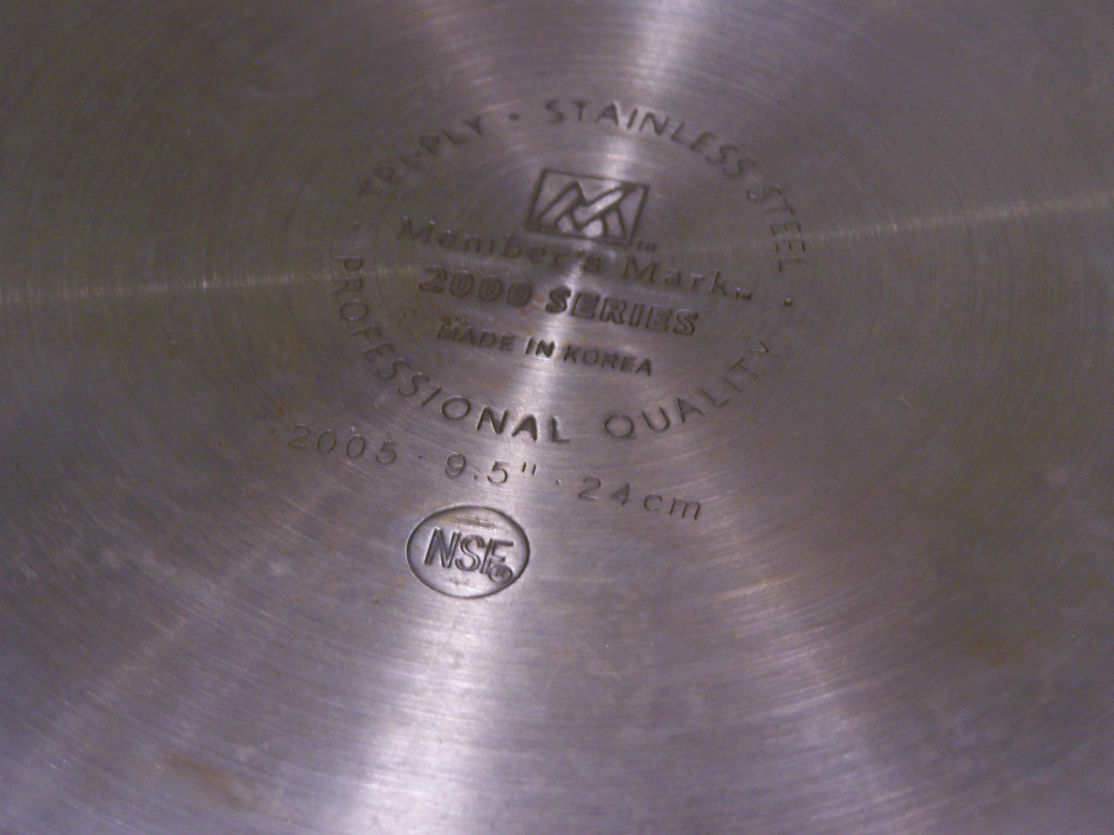 Member’s Mark Tri-Ply Stainless Steel 9.5” Fry Pan with Lid 2000 Series