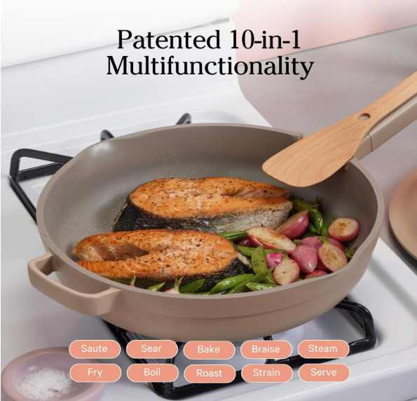 Our Place Large Always Pan 12.5” 10 in 1 Nonstick Pan w Lid & spoon