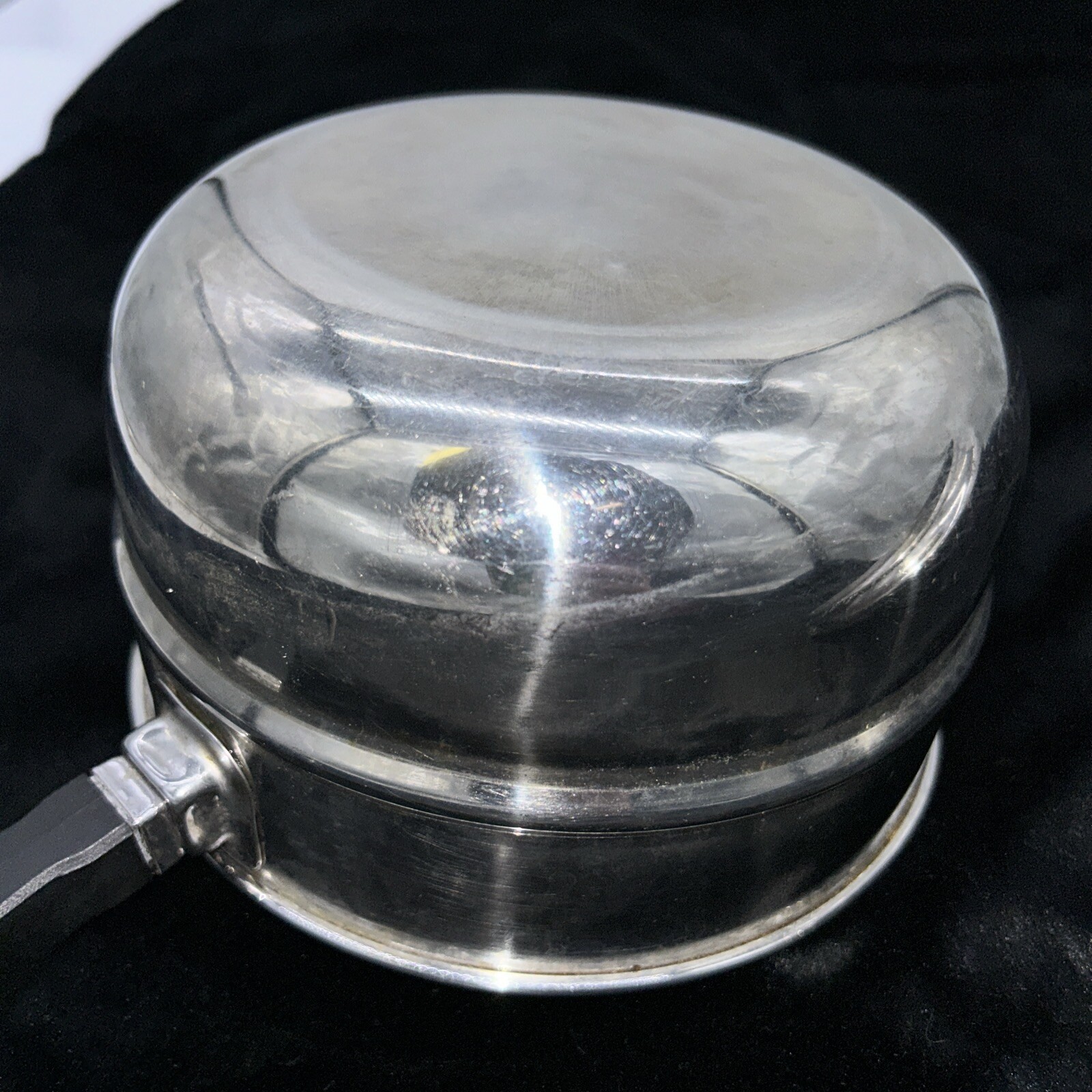 Vintage Faberware Stainless Steel Double Boiler Pot Insert Only With Lid Box 37