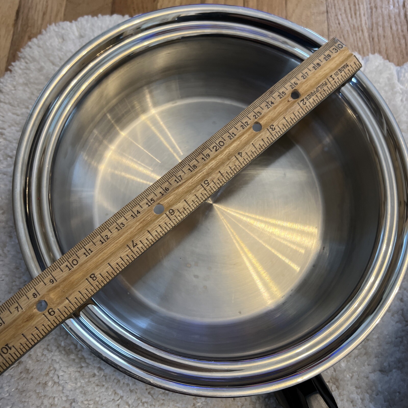 Carico Ultra Tech Stainless Cookware (7) Pan Skillet Pots T304SS USA Ultra Core