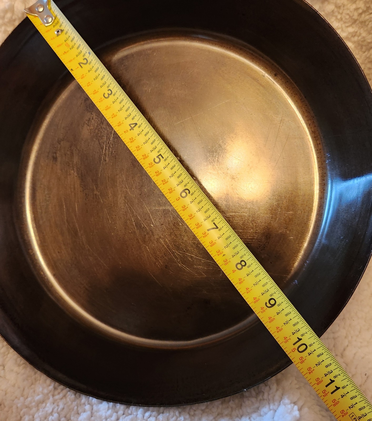 10.25 Inch Cowboy Wagon Wheel Rolled Steel Skillet-RESTORED