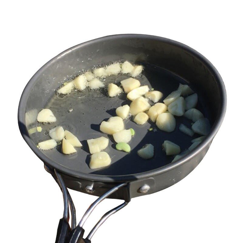 Camping Frying Pan Portable Quick Heating Skillets Foldable Cookware Pot