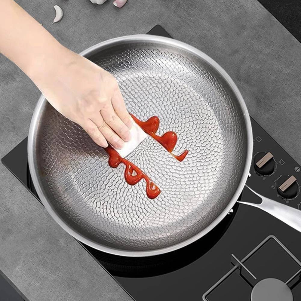New Pure Titanium Pan, 100% Titanium Pans for Cooking Non Stick, Stainless Steel