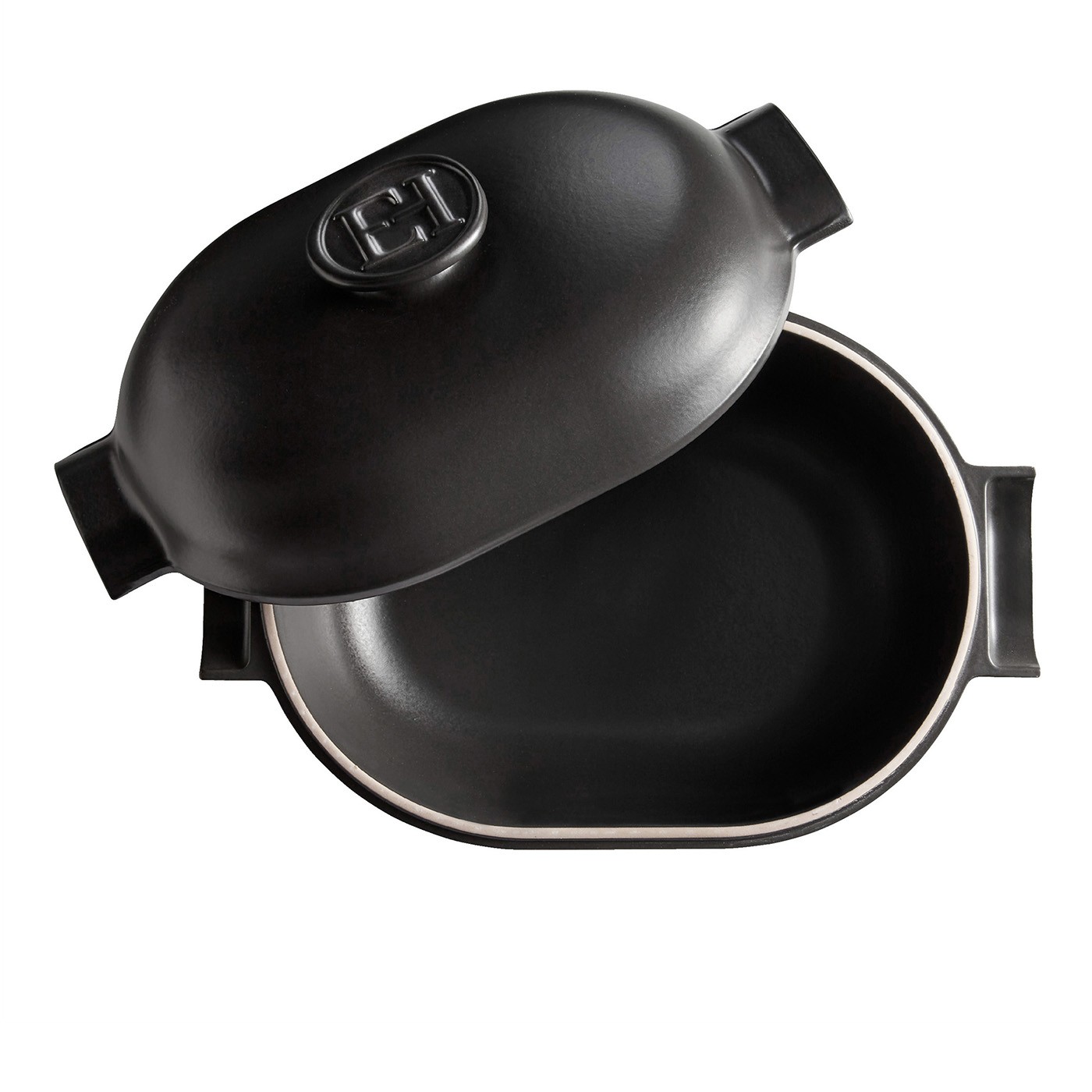 Emile Henry Delight 4.3 Quart Oval Dutch Oven, Slate