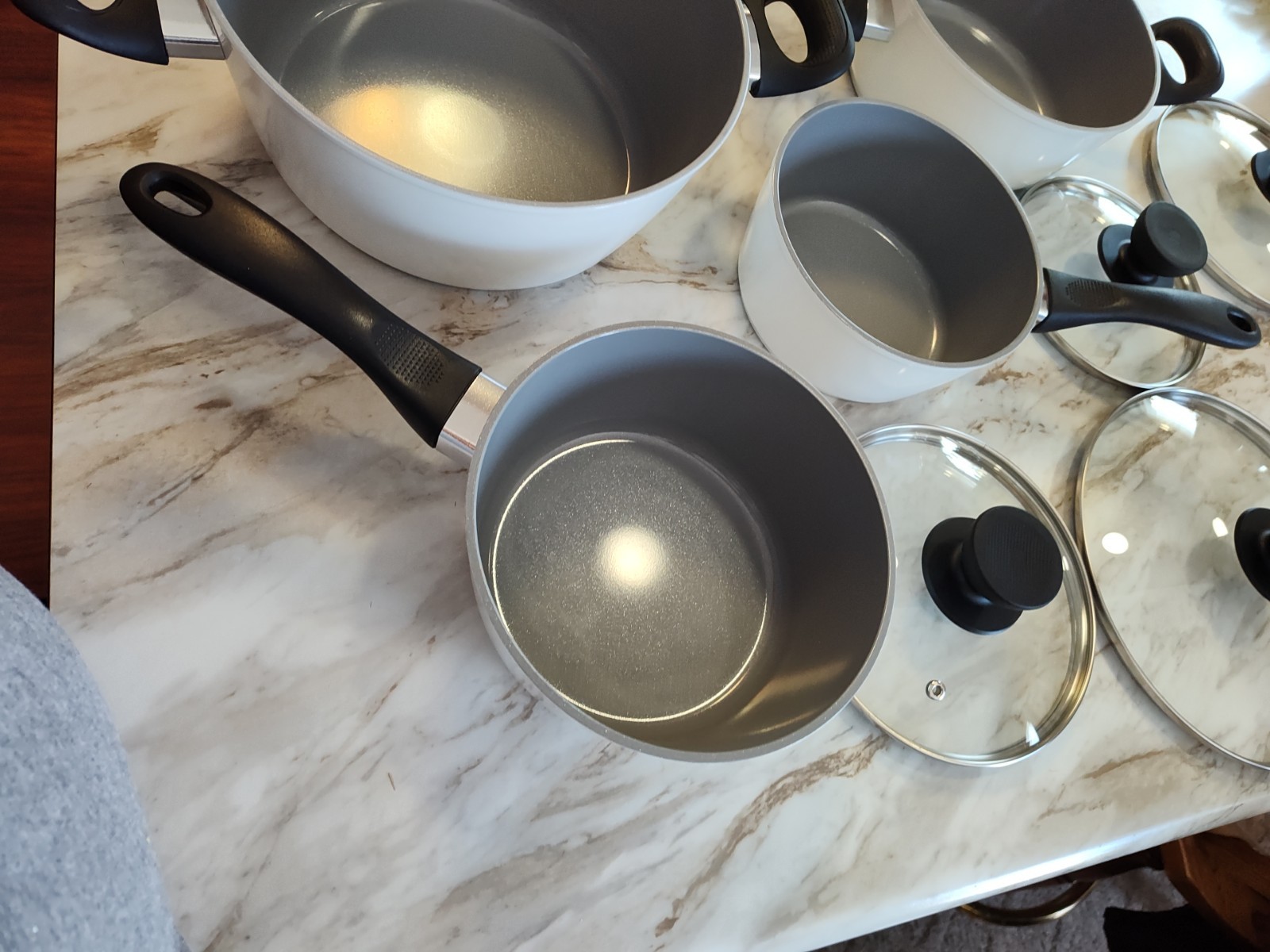 The Big One 10 Piece Silicone Ceramic Cookware Set, Gas & electric safe