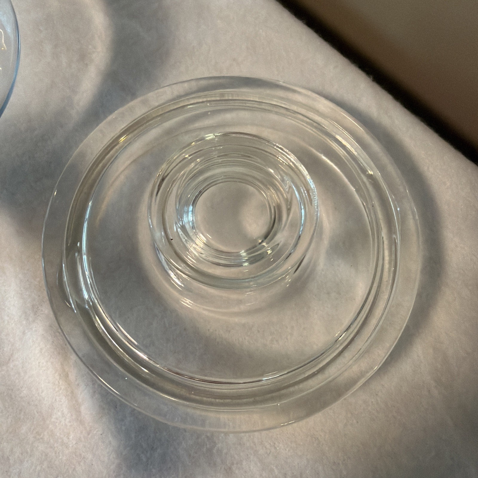 Vintage Pyrex Flameware Clear Glass Saucepan w original glass Lid 6212 b USA
