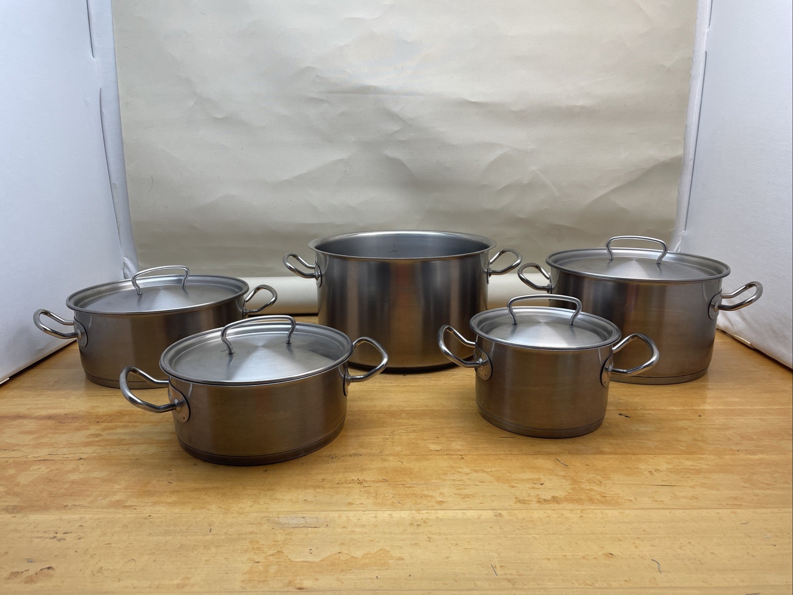 Fissler Steel Cookware 9-piece Set Stock Pots & Pans – Made In Germany.