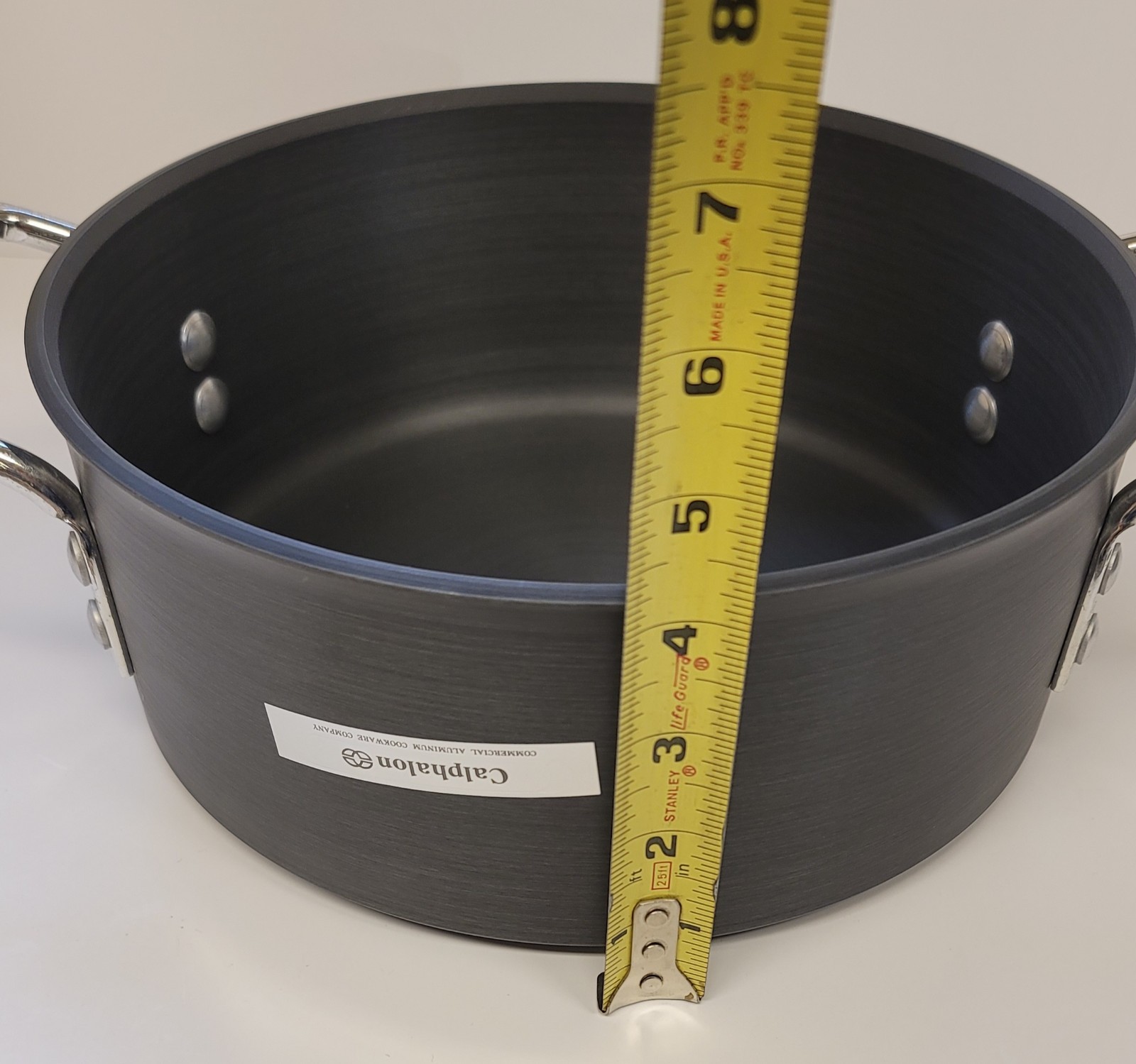 NEW Calphalon Commercial 5 Qt Dutch Oven Pot Aluminum w Dome Lid Deep Casserole