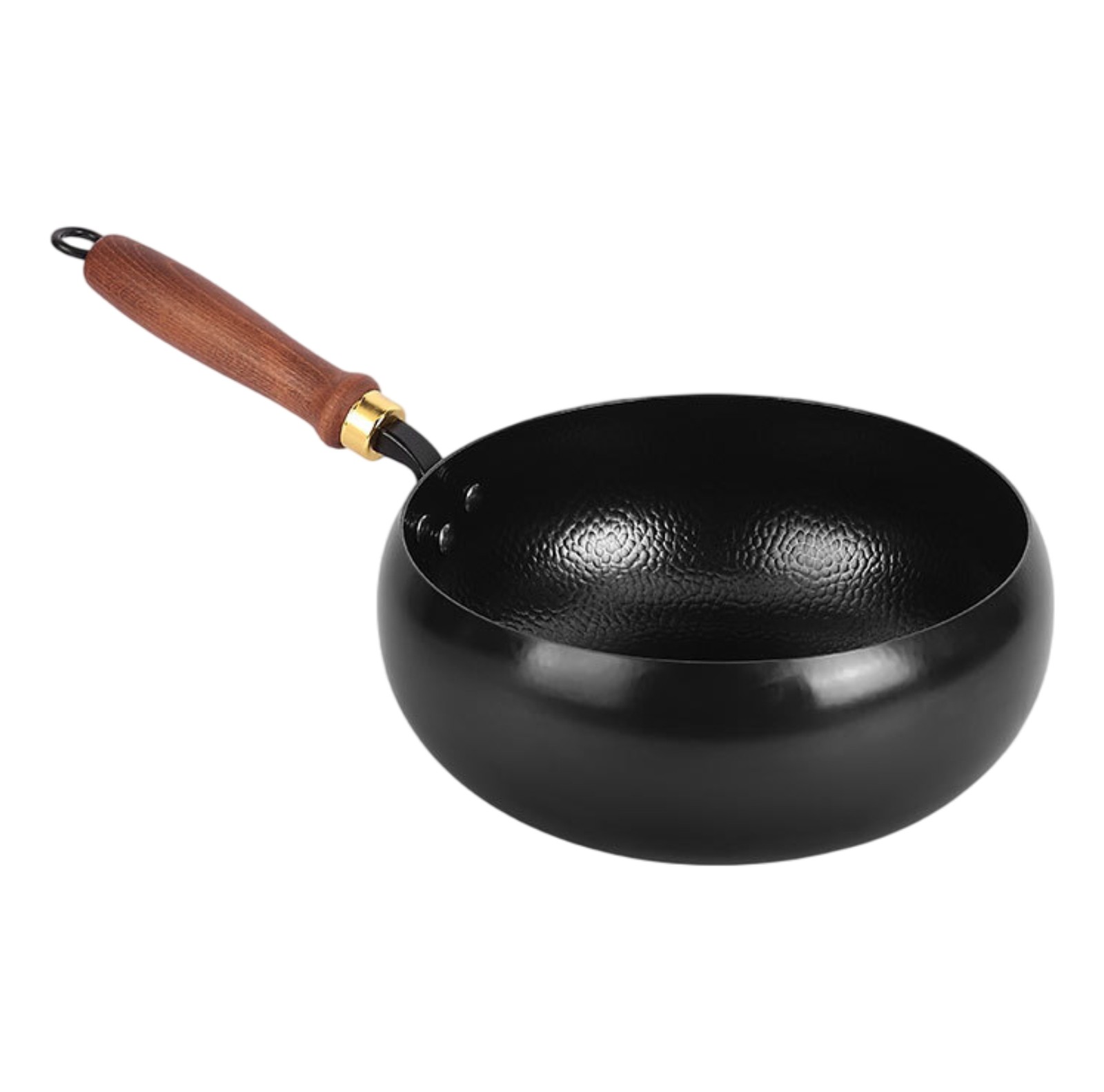 Hand-forged Hammered Wok, Deep Round Bottom Wok, Multi-purpose Stir Fry Pot