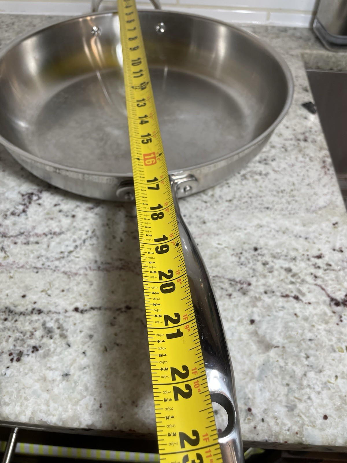 Swiss Diamond Stainless Premium Steel Chef’s Fry Pan With Lid 13 inches