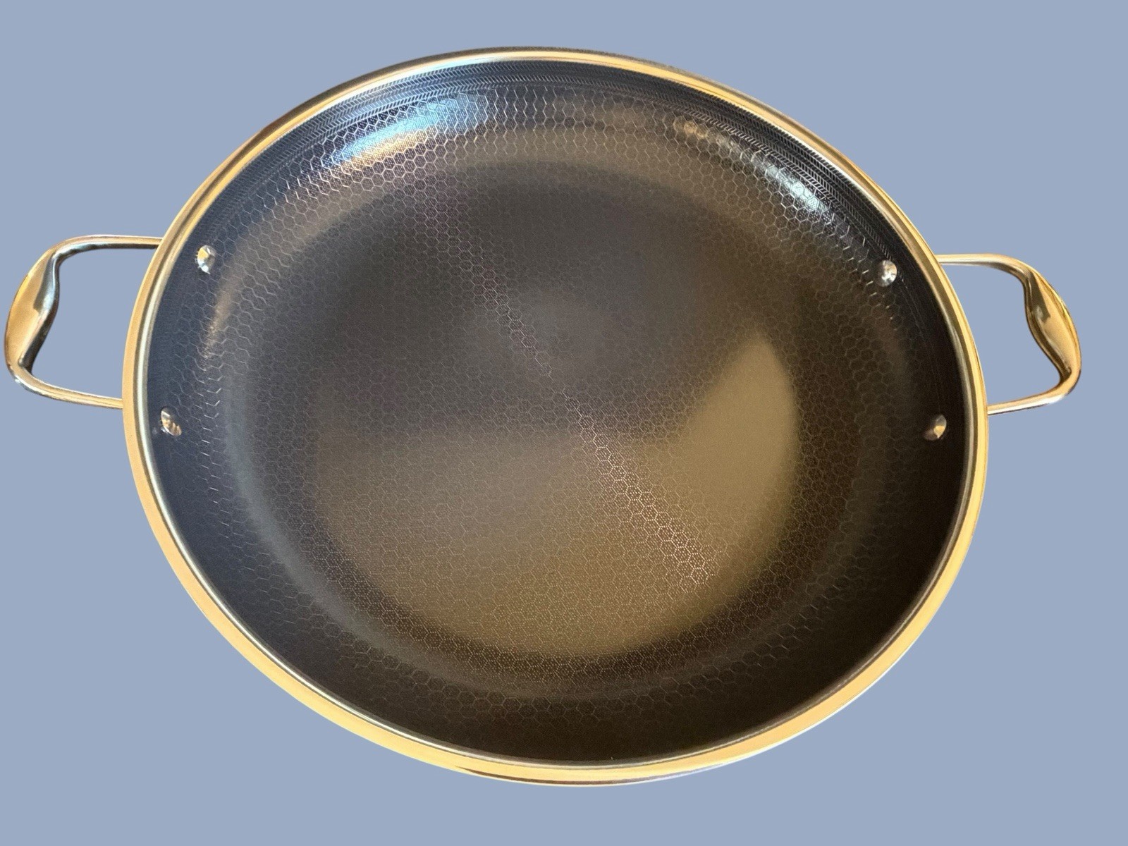 HexClad Hybrid Nonstick 14-Inch Frying Pan with Steel Lid | NEW in Open Box #2