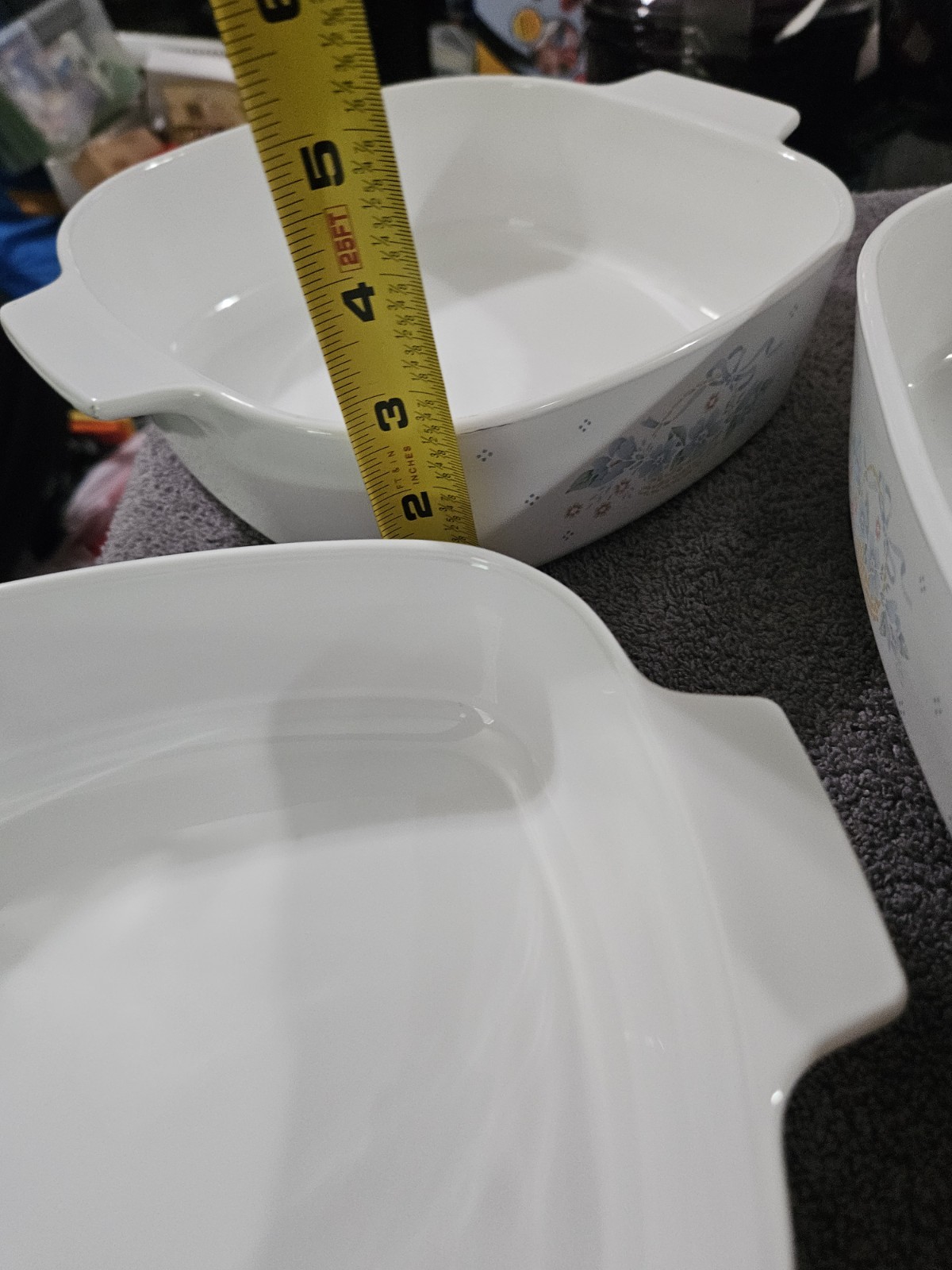 6 Piece Corning Ware – Country Cornflower A-1-B, A-2-B, A-10-B with Lids!