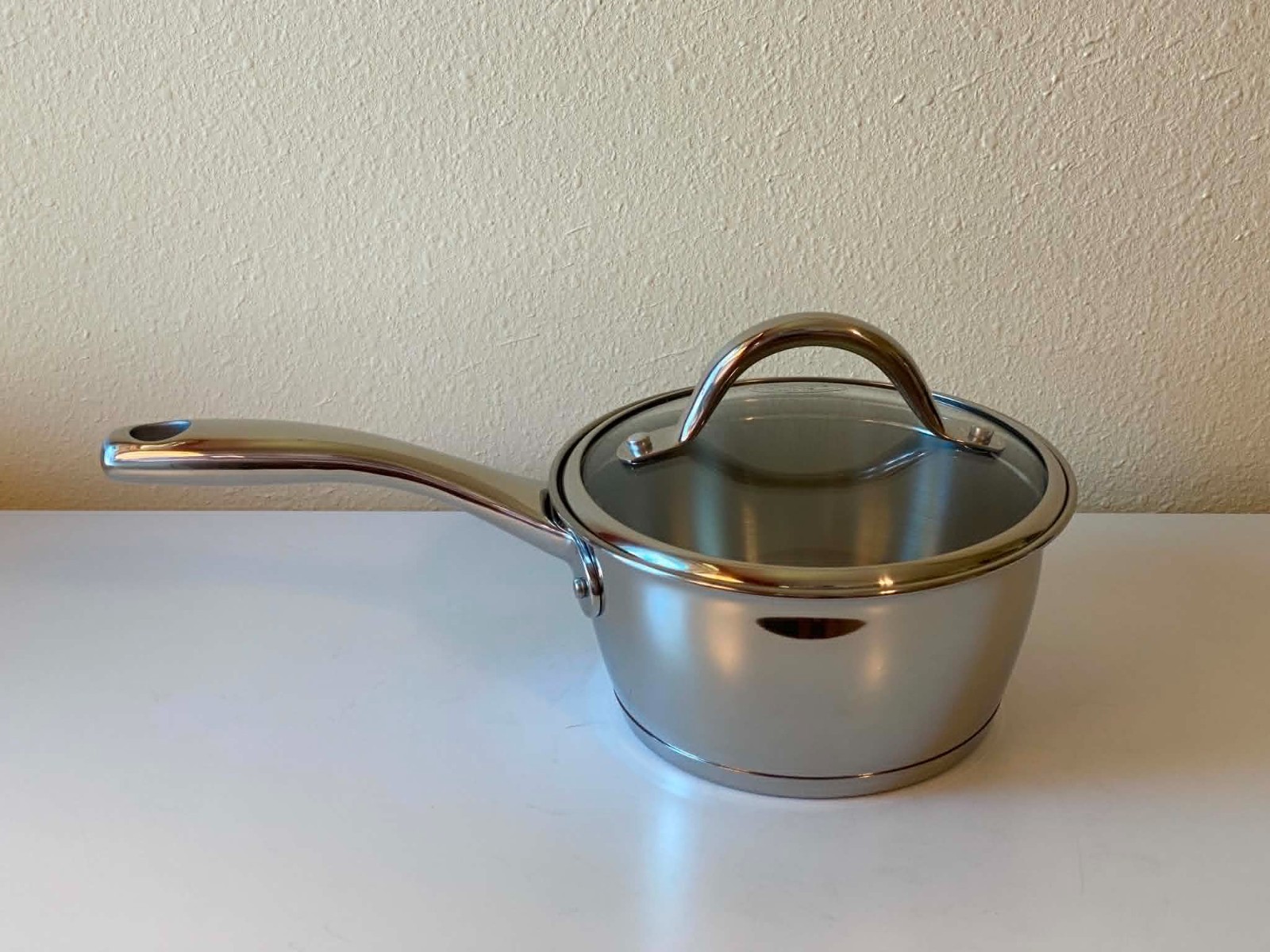 Tramontina Gourmet 1.5 Qt Saucepan Glass Lid Tri-Ply Base 18/10 Stainless NEW