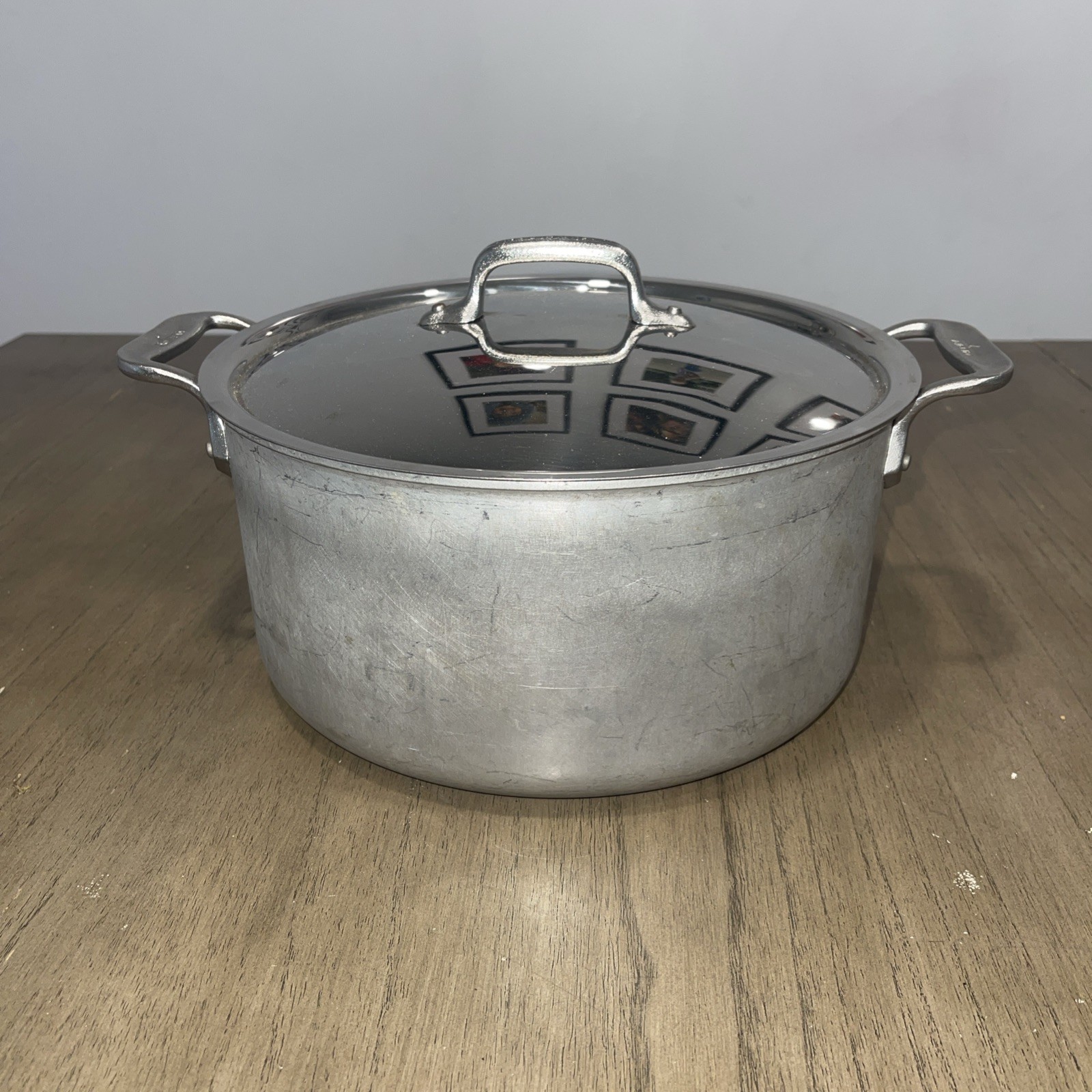 Vintage 8 Quart All Clad Master Chef Metal Crafters 508 Pan Pot W/ Lid